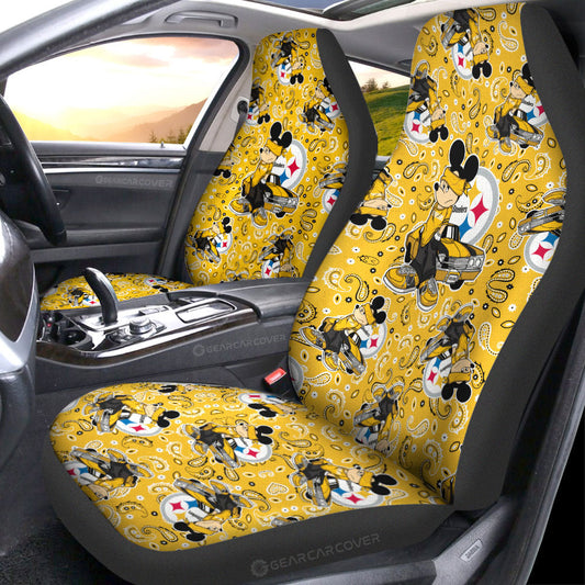 Pittsburgh Steelers Car Seat Covers Cartoon Theme Collection