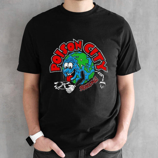 Poison City Records Black T-shirt