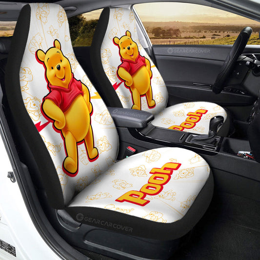 Pooh Car Seat Covers Custom Cartoon Car Accessories