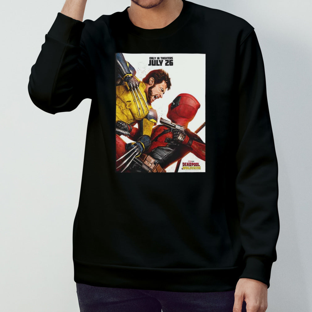 Poster For Deadpool And Wolverine Peak incoming In Theaters On July 26 shirt