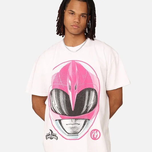 Power Rangers Pink Ranger Big Head Vintage T-Shirt Trending Movie T shirt Vintage 90s T-shirt gift for Movie fans gift for him gift for her unisex T-shirt Urbanwear Shirt Fabric Menswear Top Casual Tshirt Streetwear Cotton Crewneck