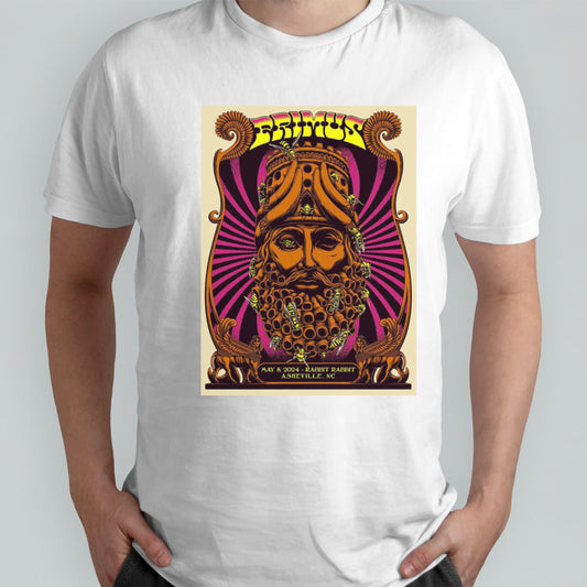 Primus The Poster For Tonight Show In Asheville NC At Rabbit Rabbit On May 8 2024 shirt