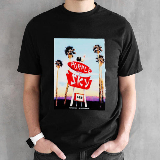 Purple sky inn all rights reserved shirts