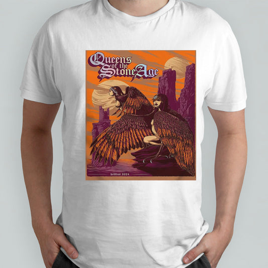Queen Of The Stone Age Limited Poster At Extreme Market Of Hellfest 2024 Merchandise T-Shirt