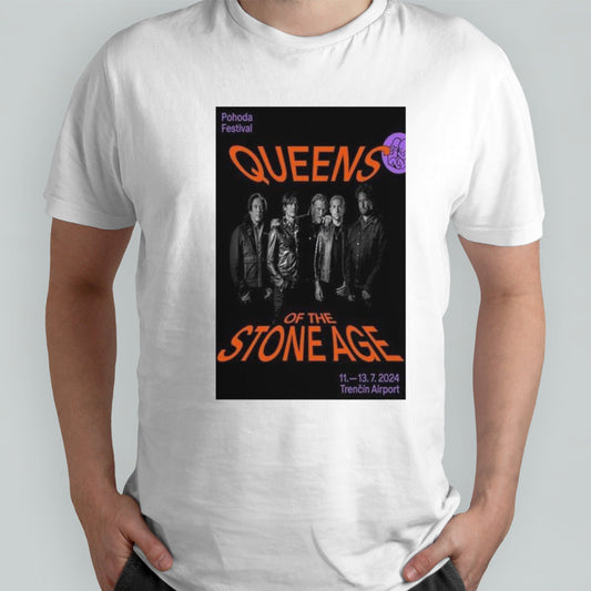 Queens of the Stone Age Pohoda Festival 11-13 July 2024 TrenÄÃ­n Airport Poster shirt