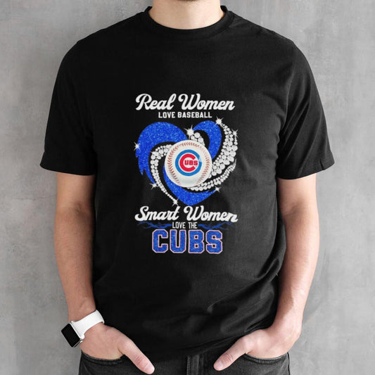 Real Women Love Baseball Smart Women Love The Chicago Cubs Diamonds 2024 shirt