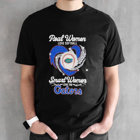 Real Women Love Baseball Smart Women Love The Florida Gators Baseball Diamonds shirt