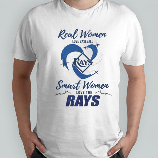 Real Women Love Baseball Smart Women Love The Tampa Bay Rays 2024 â€“ Perfect Gift For Fans Shirt