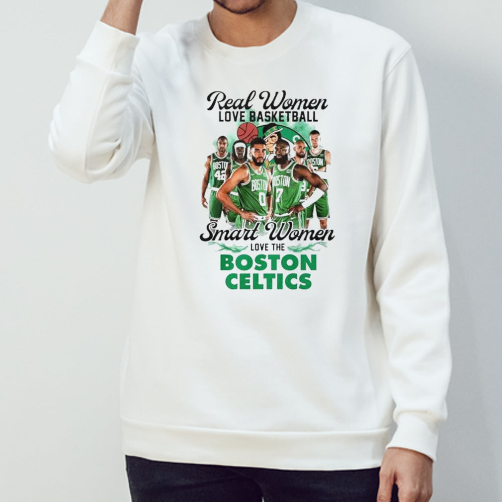 Real Women Love Basketball Smart Women Love The Boston Celtics 2024 NBA Finals Signatures shirt