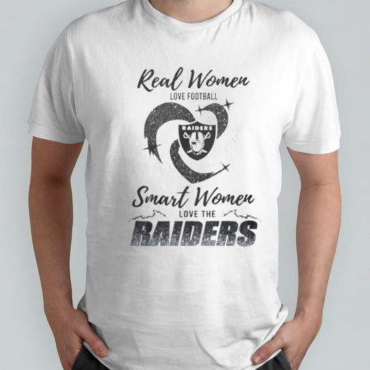 Real Women Love Football Smart Women Love The Las Vegas Raiders 2024 â€“ Perfect Gift For Fans Shirt