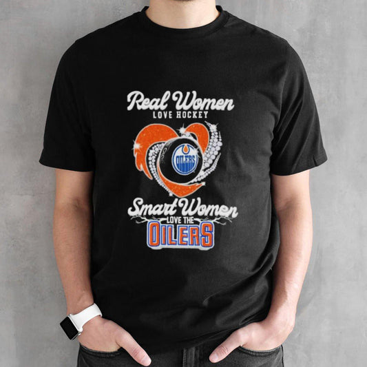Real Women Love Hockey Smart Women Love The Edmonton Oilers Diamonds 2024 Final Shirt