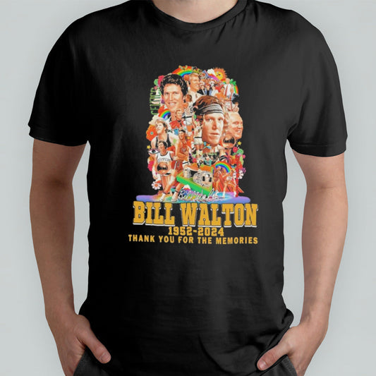 Remembering The Legendary Bill Walton 1952-2024 Thank You For The Memories Signatures shirt