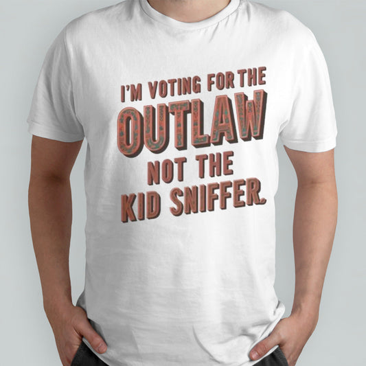 Retro iâ€™m voting for the outlaw not the kid sniffer T-Shirt