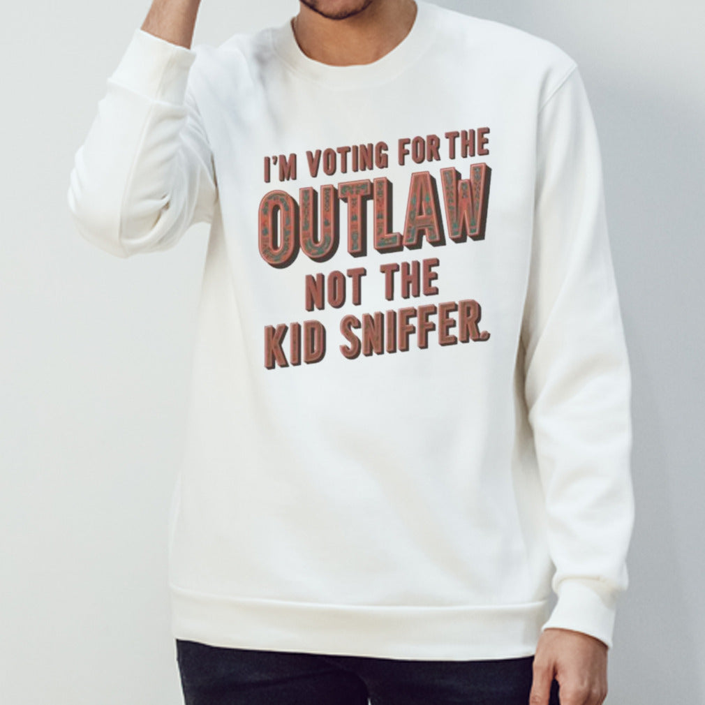 Retro iâ€™m voting for the outlaw not the kid sniffer T-Shirt