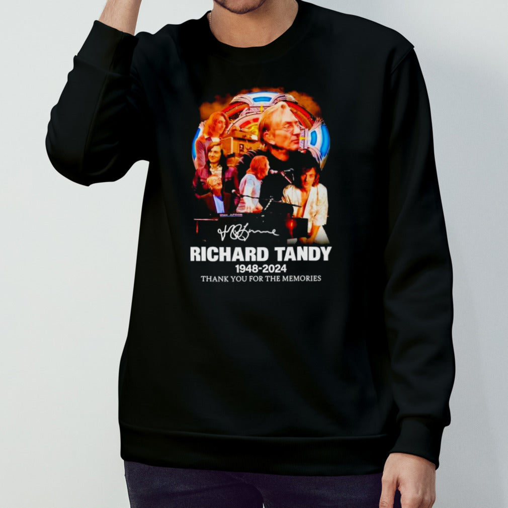 Richard Tandy 1948-2024 thank you for the memories signature shirt