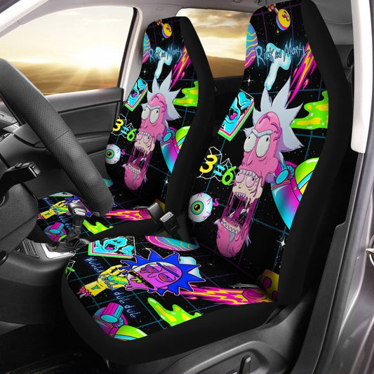 Rick Sanchez Car Seat Covers Custom Car Accessories Trippy Style