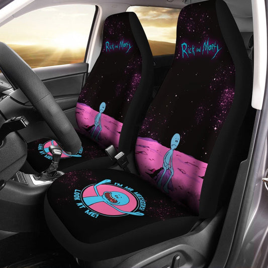Rick and Morty Car Seat Covers Custom Meeseeks Look At Me