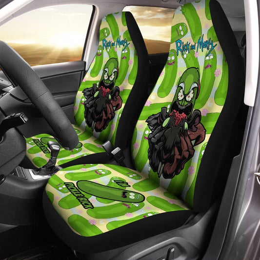 Rick and Morty Car Seat Covers Custom Mr Pickle