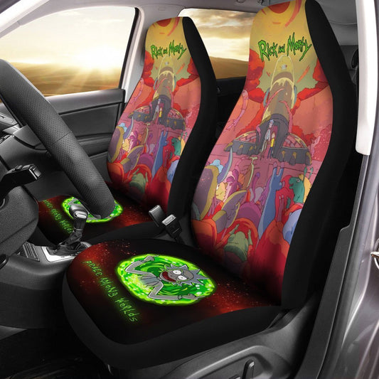 Rick and Morty Custom Car Seat Covers Custom MV10