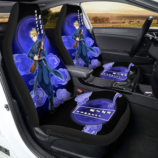Riza Hawkeye Car Seat Covers Custom Fullmetal Alchemist Anime Car Interior Accessories