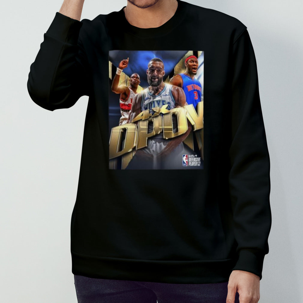 Rudy Gobert Minnesota Timberwolves 4X NBA Defensive Player of the Year Shirt