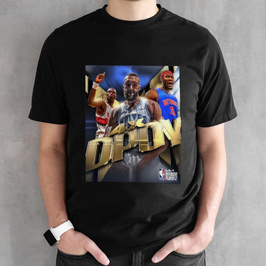 Rudy Gobert Minnesota Timberwolves 4X NBA Defensive Player of the Year Shirt