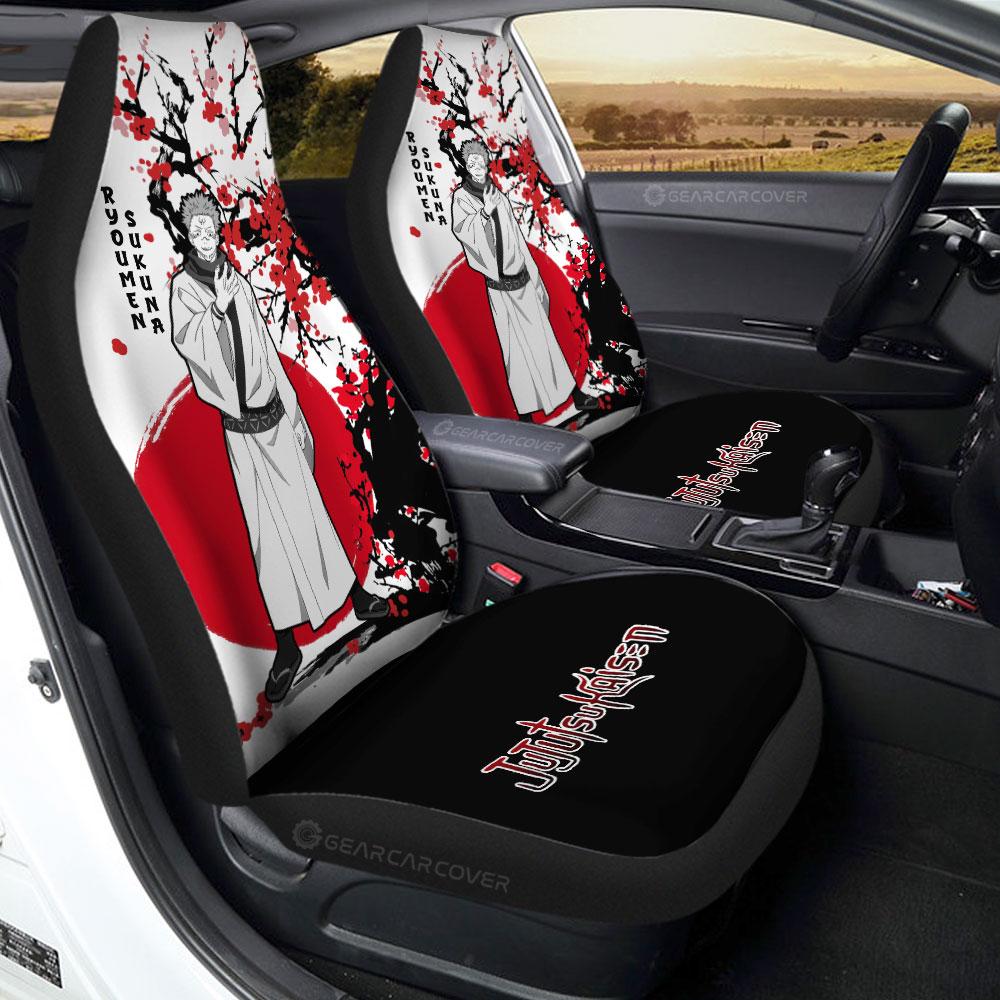 Ryomen Sukuna Car Seat Covers Custom Japan Style Jujutsu Kaisen Anime Car Accessories
