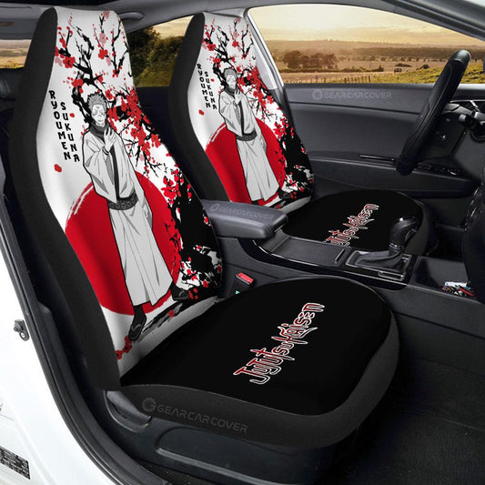 Ryomen Sukuna Car Seat Covers Custom Japan Style Jujutsu Kaisen Anime Car Accessories