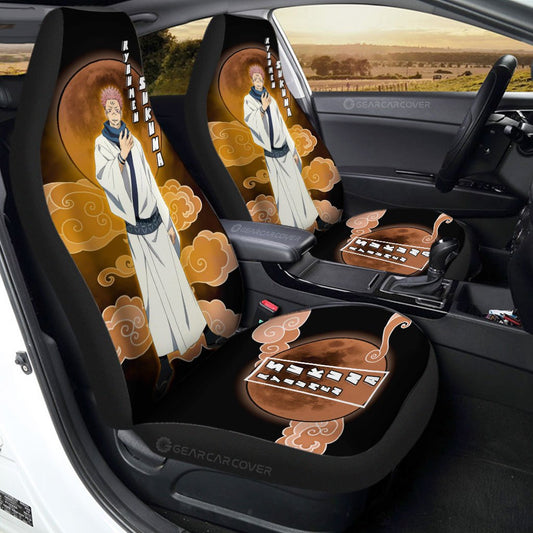 Ryoumen Sukuna Car Seat Covers Custom Jujutsu Kaisen Anime Car Interior Accessories