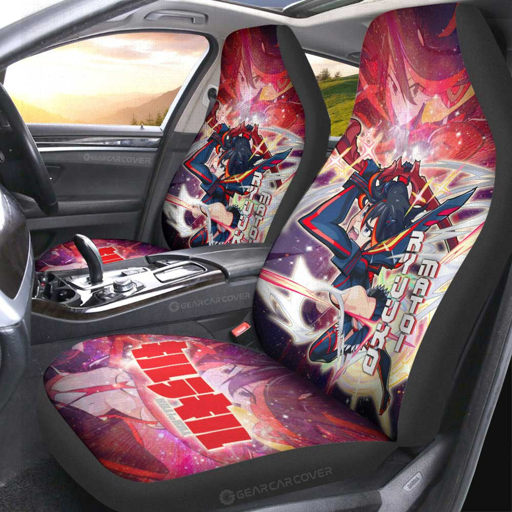 Ryuuko Matoi Car Seat Covers Custom Characters Kill La Kill Anime Car Accessories
