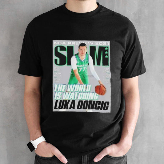SLAM Luka Doncic The World Is Watching Basketball Shirt