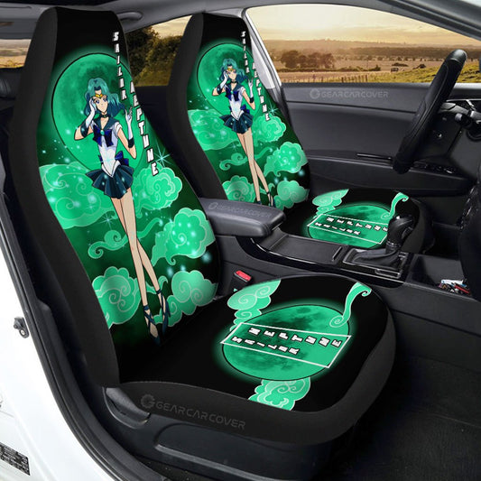 Sailor Neptune Car Seat Covers Custom Sailor Moon Anime Car Interior Accessories