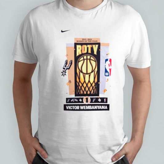 San Antonio Spurs 2024 Rookie of the Year Victor Wembanyama shirt