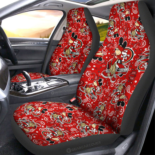 San Francisco 49ers Car Seat Covers Cartoon Theme Collection