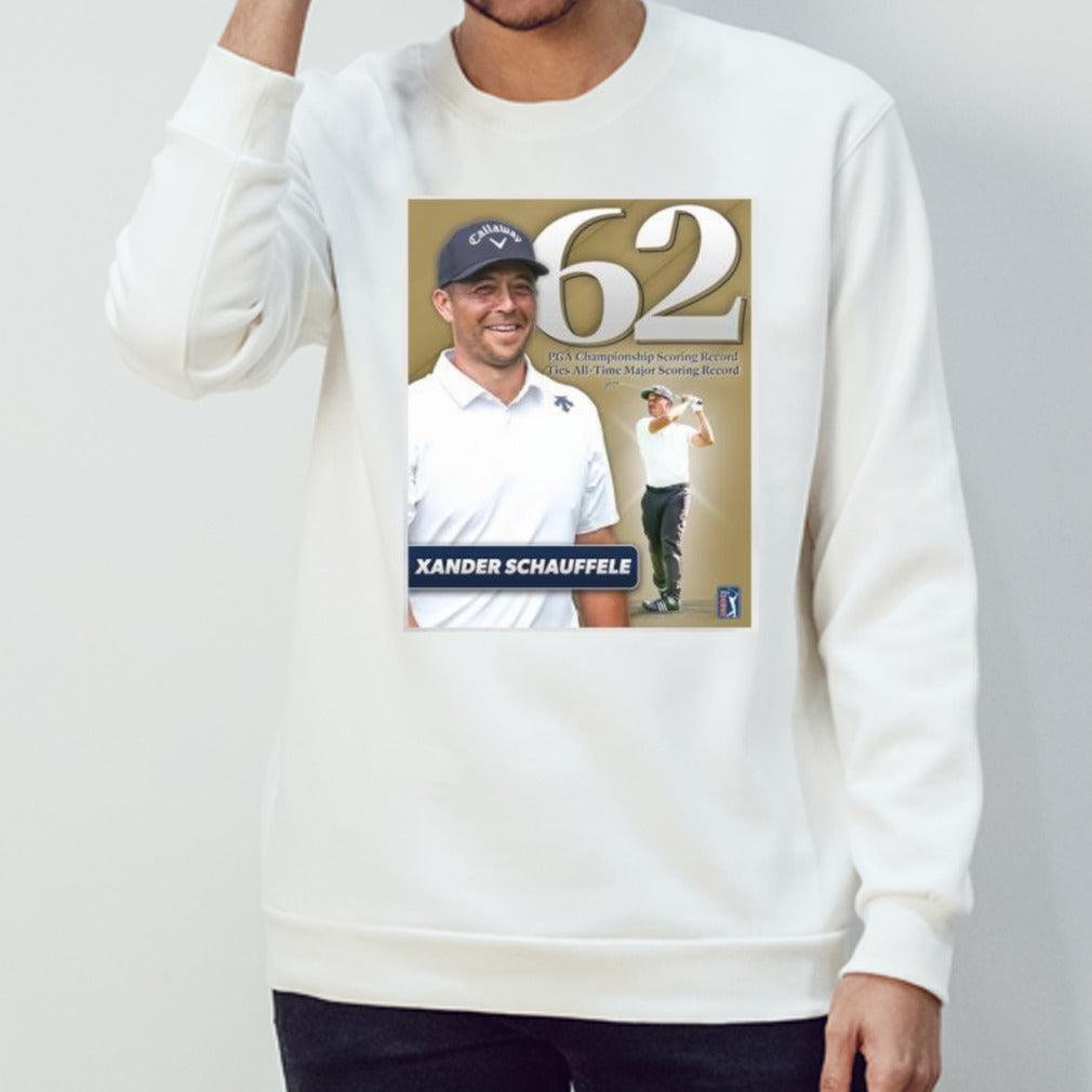 Schauffele Xander 62 PGA Championship Scoring Record Shirt