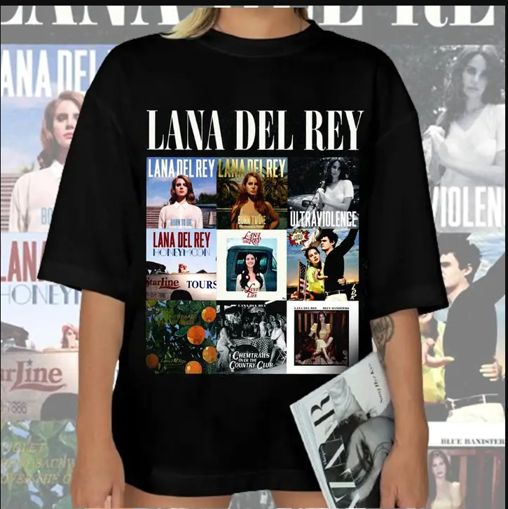 Wholesale Lana Del Rey Album Collage T-Shirt