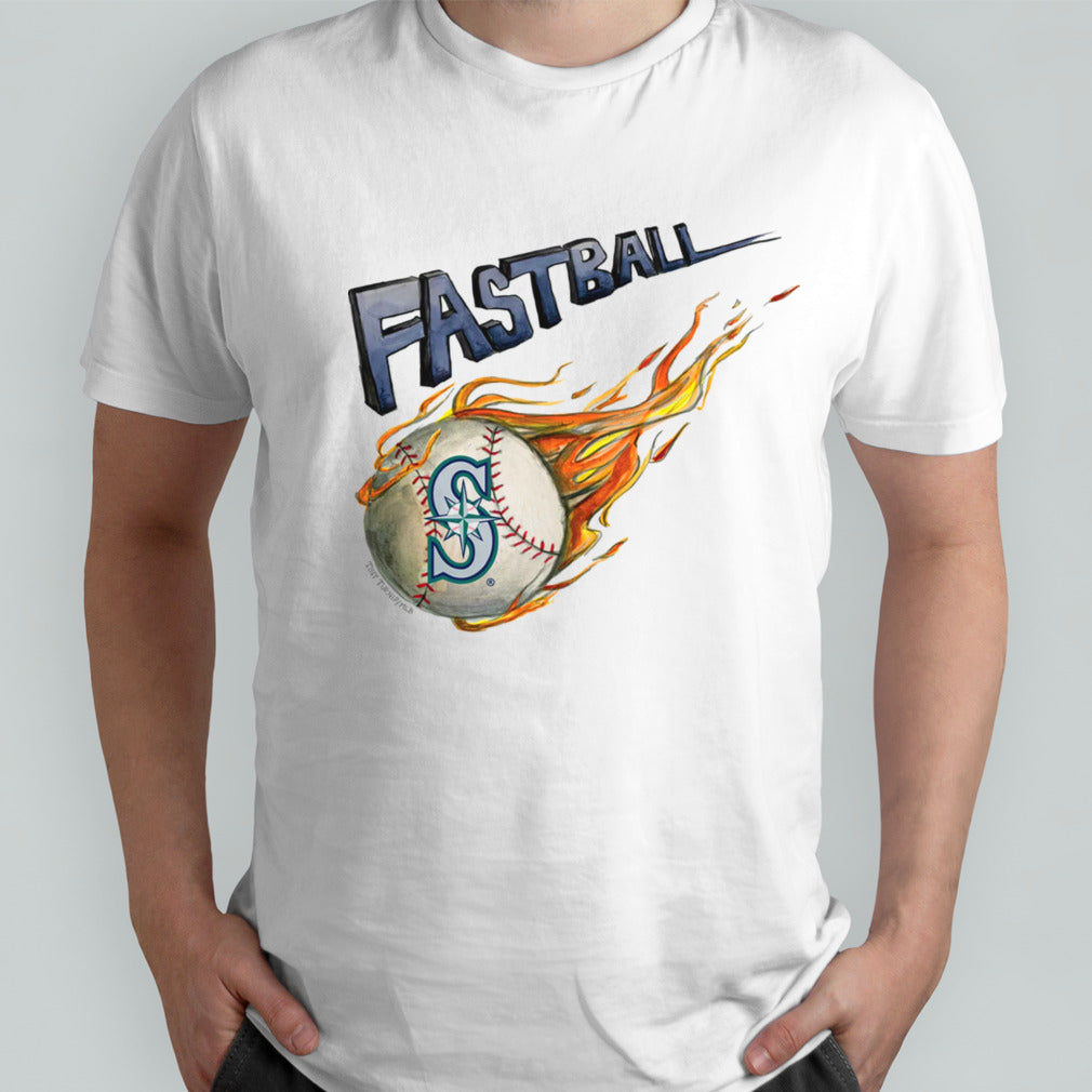 Seattle Mariners Tiny Turnip Youth Fastball Sleeve Raglan T Shirt