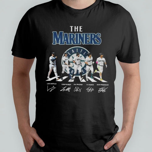 Seattle Mariners True Fan The Baseball Legends The Mariners Abbey Road Signatures T-shirt