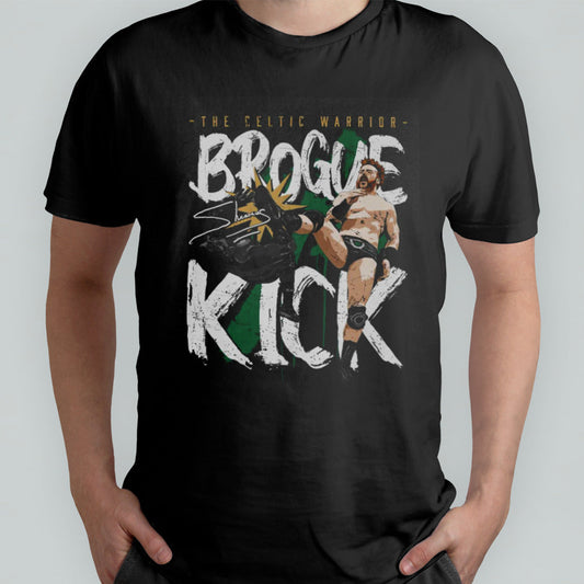 Sheamus Brogue Kick Celtic Warrior Black T shirt