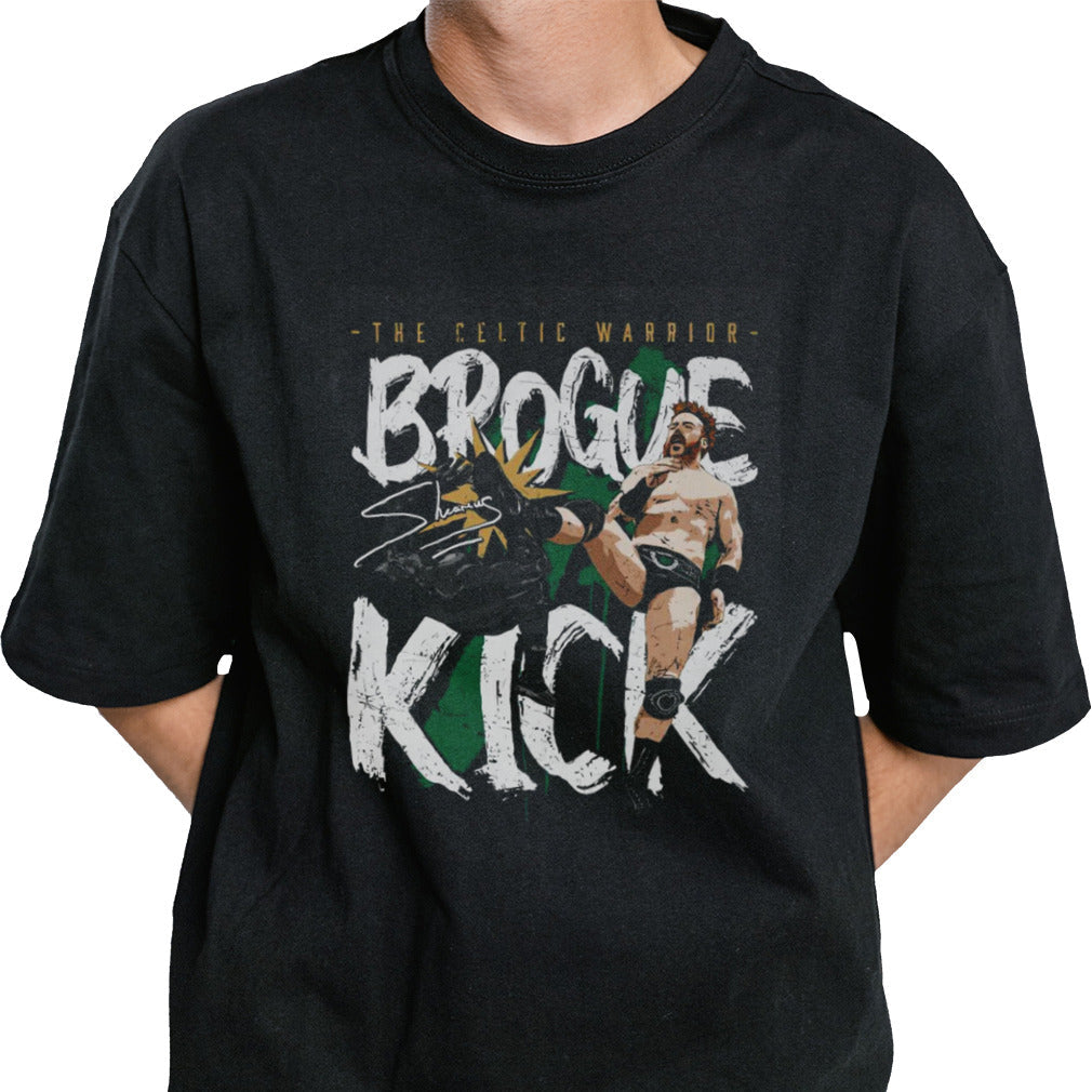 Sheamus Brogue Kick Celtic Warrior Black T shirt