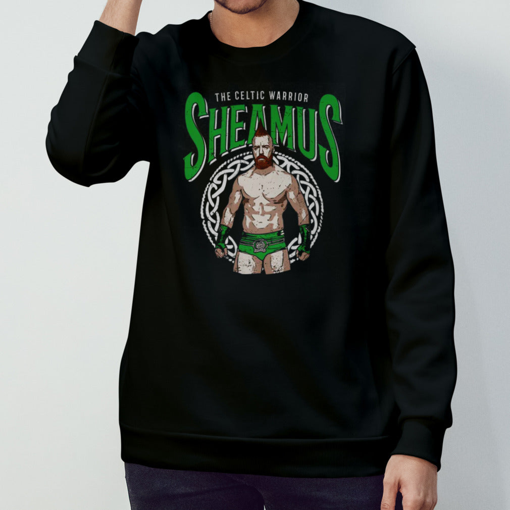 Sheamus The Celtic Warrior Pose Black T shirt