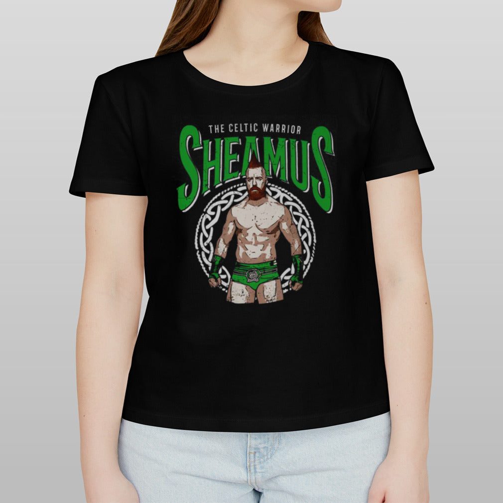 Sheamus The Celtic Warrior Pose Black T shirt