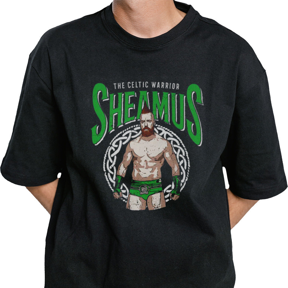 Sheamus The Celtic Warrior Pose Black T shirt