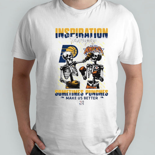 Skeletons Indiana Pacers Inspiration Theraphy Sometimes Punches Make Us Better Shirt