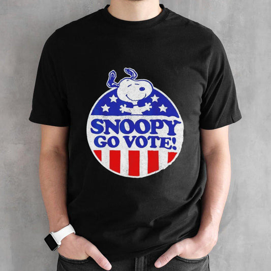 Snoopy go vote USA flag shirts