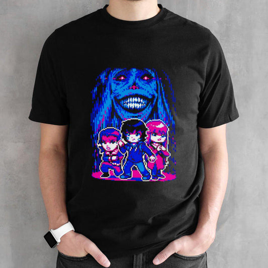 Solo Leveling level up pixel eye bat shirts