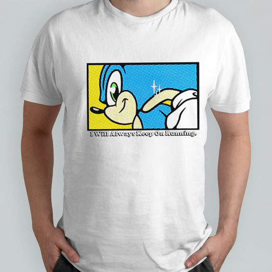 Sonic i will always keep on running shirts