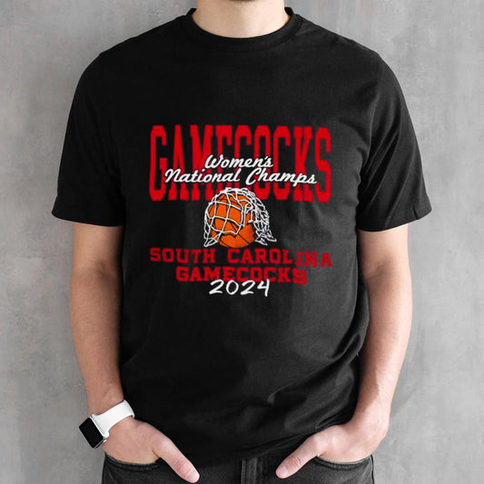 South Carolina Gamecocks 2024 Womensâ€™s Basketball Champs Cut The Net T-shirts