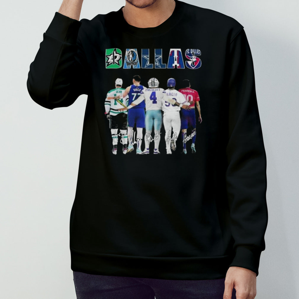 Sports In Dallas Stars Abbey Road Team Signatures Shirt