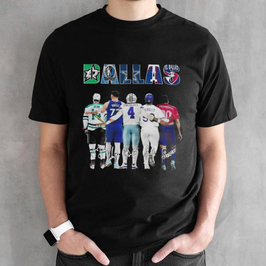 Sports In Dallas Stars Abbey Road Team Signatures Shirt